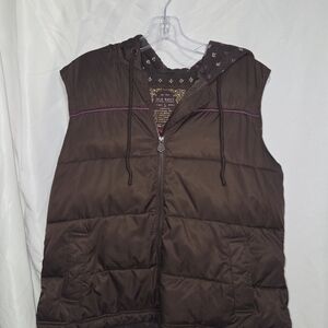 Old Navy Brown Puffer Vest